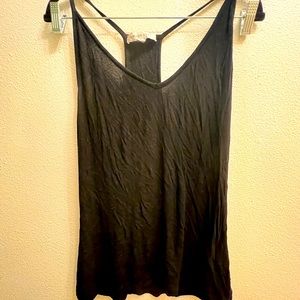 Black racerback tank top / Size L